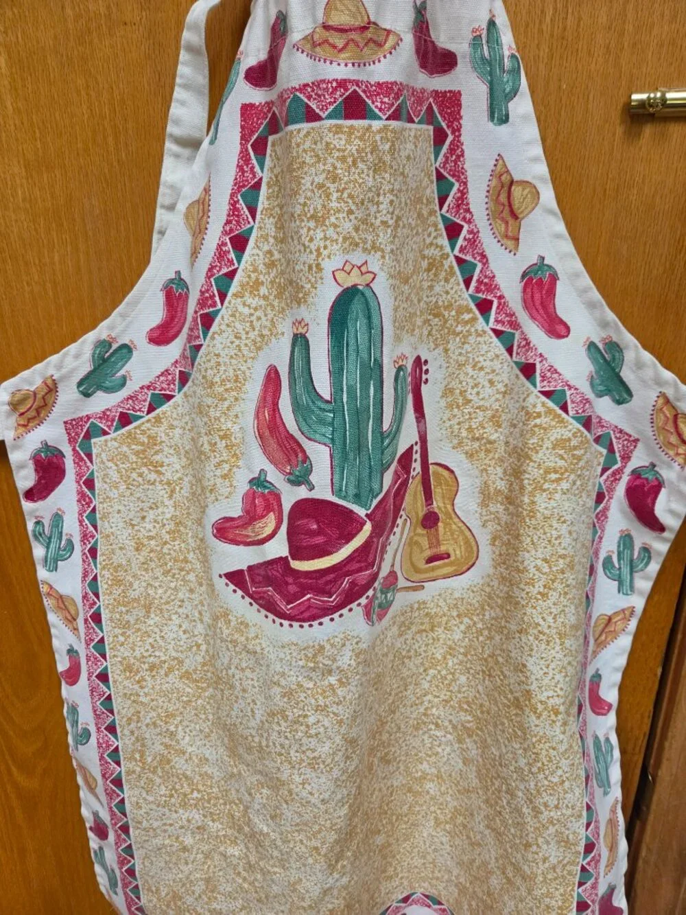 kitchen apron with a southwestern inspired theme